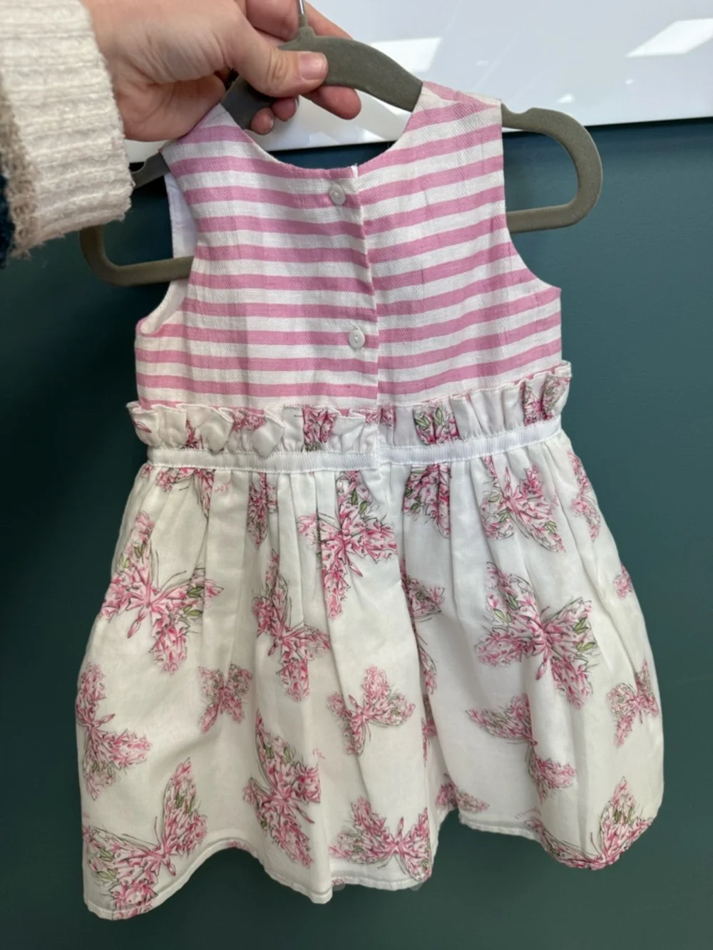 New! Monnalisa floral butterfly dress